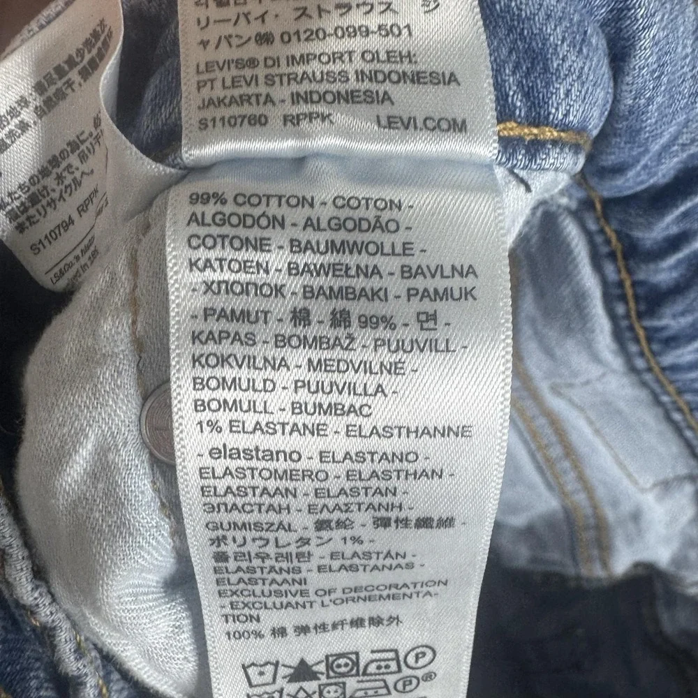 Levi's 527 Jeans Mens 30x32 Blue Slim Bootcut Stretch Denim 05527-0723